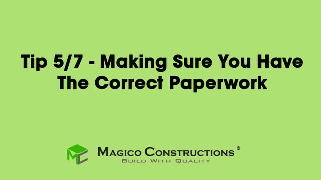 Make Sure You Have The Right Paperwork